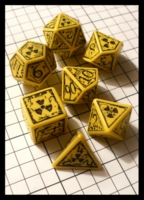 Dice : Dice - Dice Sets - Q Workshop Nukes Yellow and Black - Ebay Apr 2012